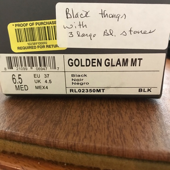 Kenneth Cole black stoned reaction sandals 6.5 - Picture 6 of 6